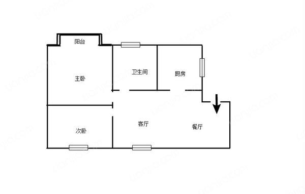 闵行,罗阳一村,中装 2室2厅,74平