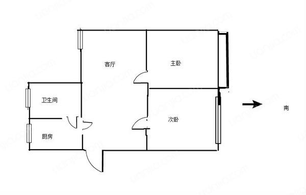 浦東,由由六村 ,中裝, 2室1廳,67平